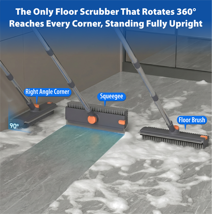 Mobebo 3-in-1 Floor Scrub Brush