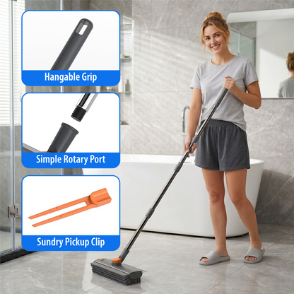 Mobebo 3-in-1 Floor Scrub Brush